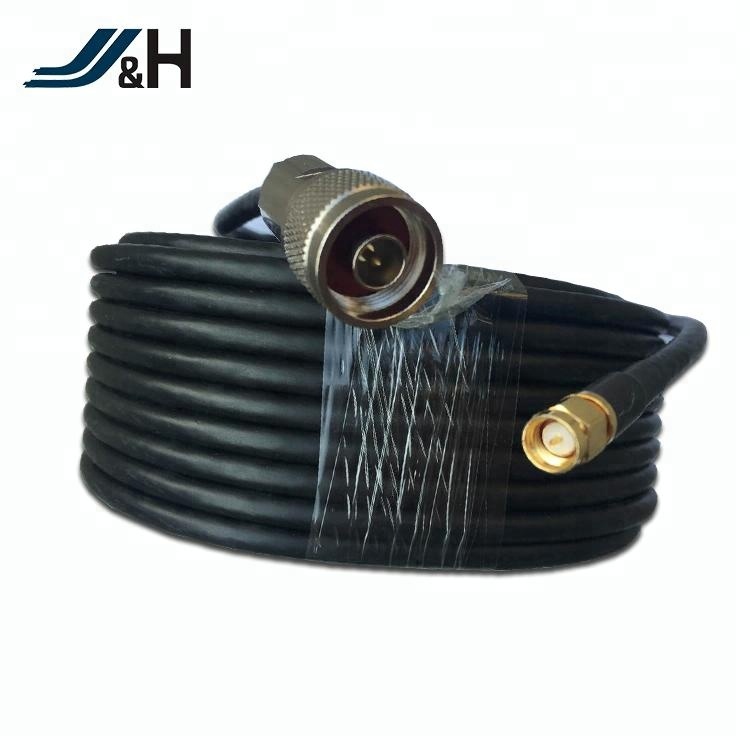 低損耗50hom LMR240 LMR400同軸電纜，帶N-Male-SMA公連接器